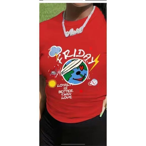 Two piece cartoon graphic have in red and black.Size 14 - Picture 5 of 15